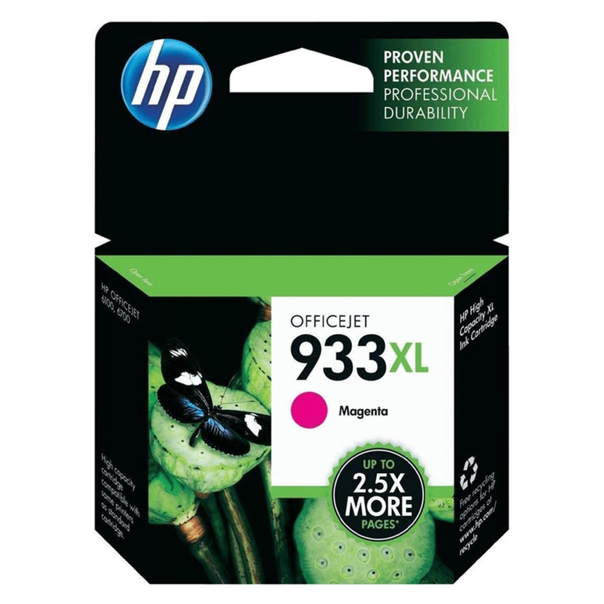 HP - Cartucho De Tinta Hp 933Xl Magenta, 8.5 Ml, Alto Rendimiento, Compatible Y Original
