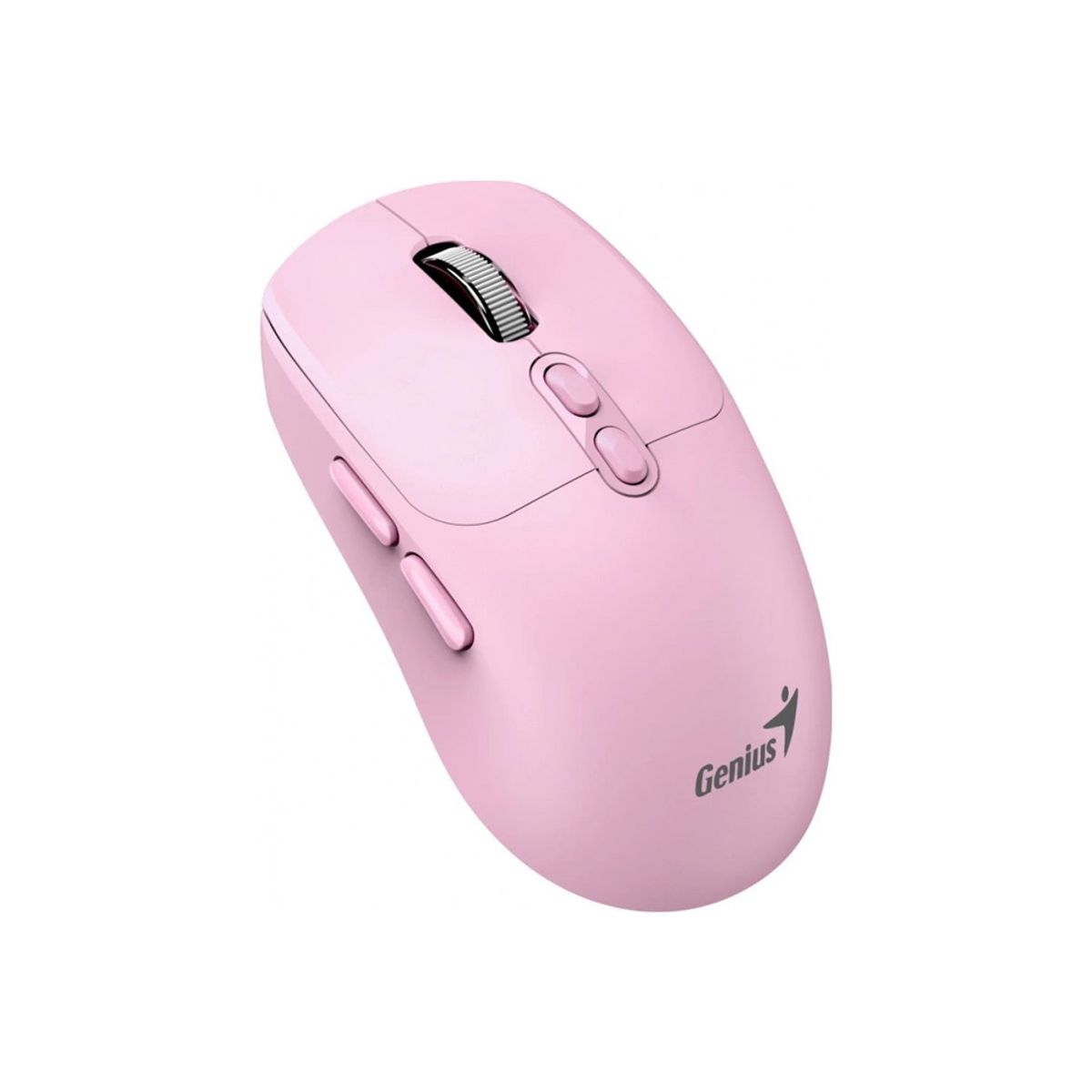 GENIUS - Mouse Genius Nx-8080S Ia Copilot Silencioso En Color Rosa - Cómodo Y Preciso Para Gaming Y