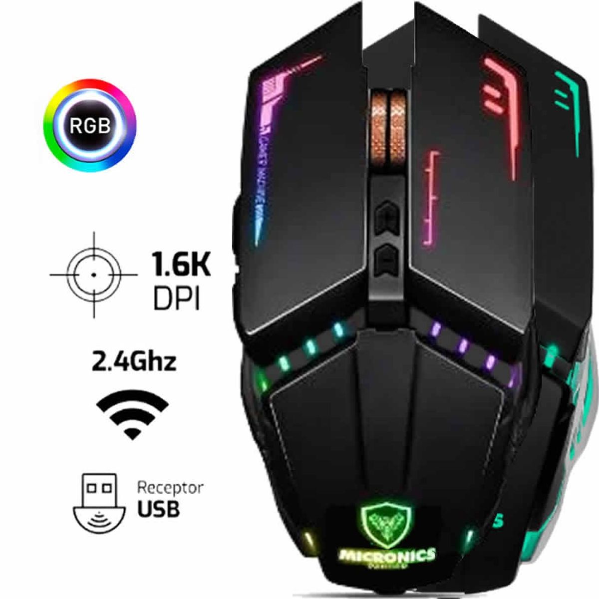 MICRONICS - Mouse Inalámbrico Ranger M822RX