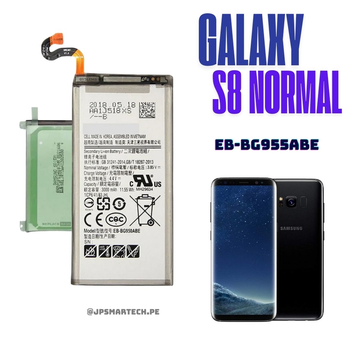 OEM - BATERIA PARA  SAMSUNG S8 TORIGINAL-SM NUEVO