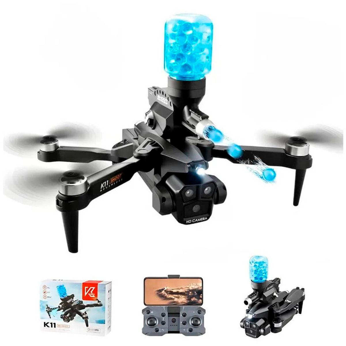 OEM - Drone K11 Max FHD Lanzador de Bolas Hidrogel 3 camaras