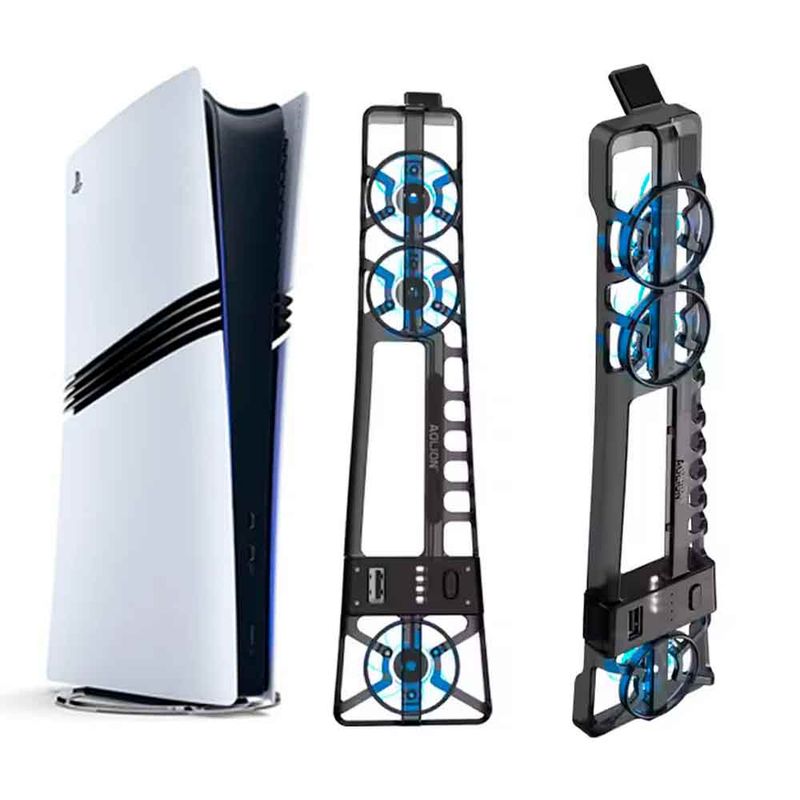 VARIOS - Cooler para PS5 Pro Slim Lector y Digital y USB 3 velocidades luces ao