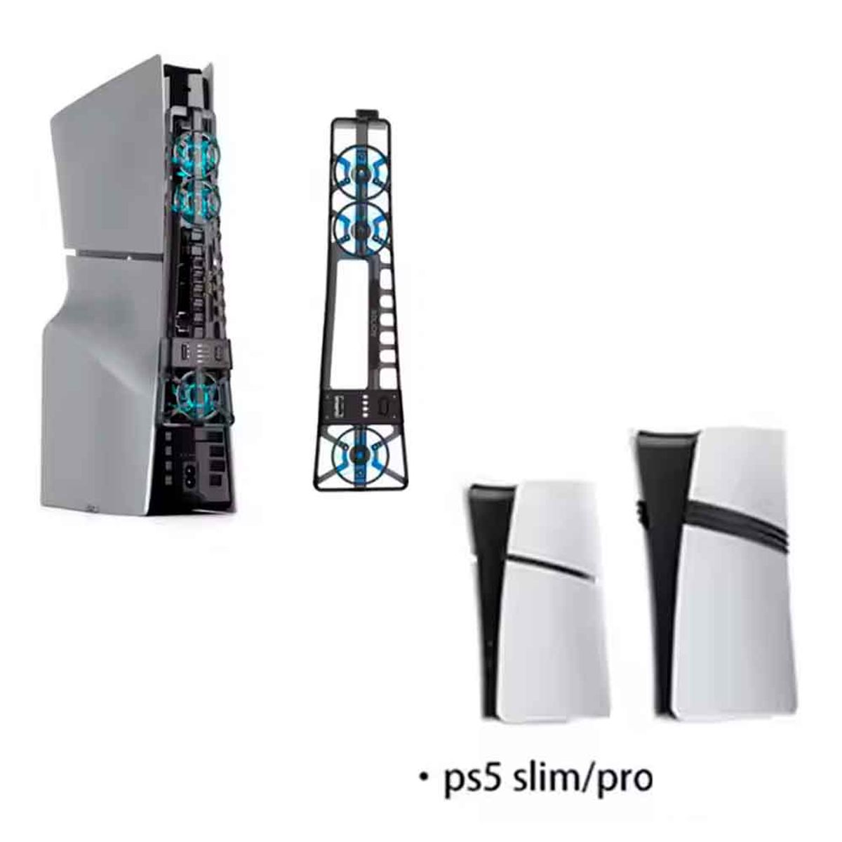 VARIOS - Cooler para PS5 Pro Slim Lector y Digital y USB 3 velocidades luces ao