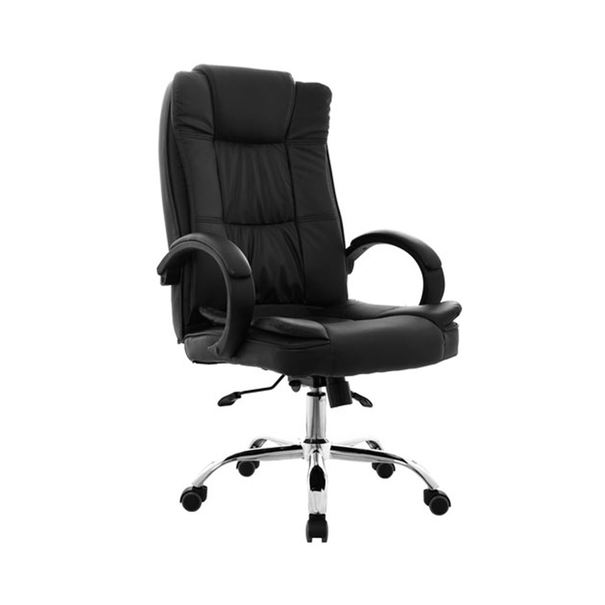 OFIDEAS - Silla Ergonómica Presidente Lexus Hm Cuero Negro Ofideas