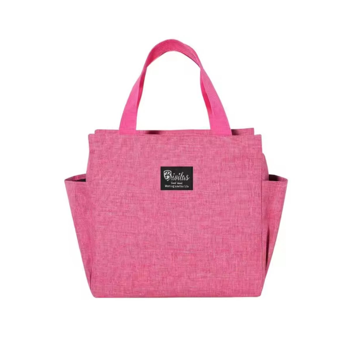 GENERICO - Lonchera Térmica de Alimentos y Bebidas Grande Rosada