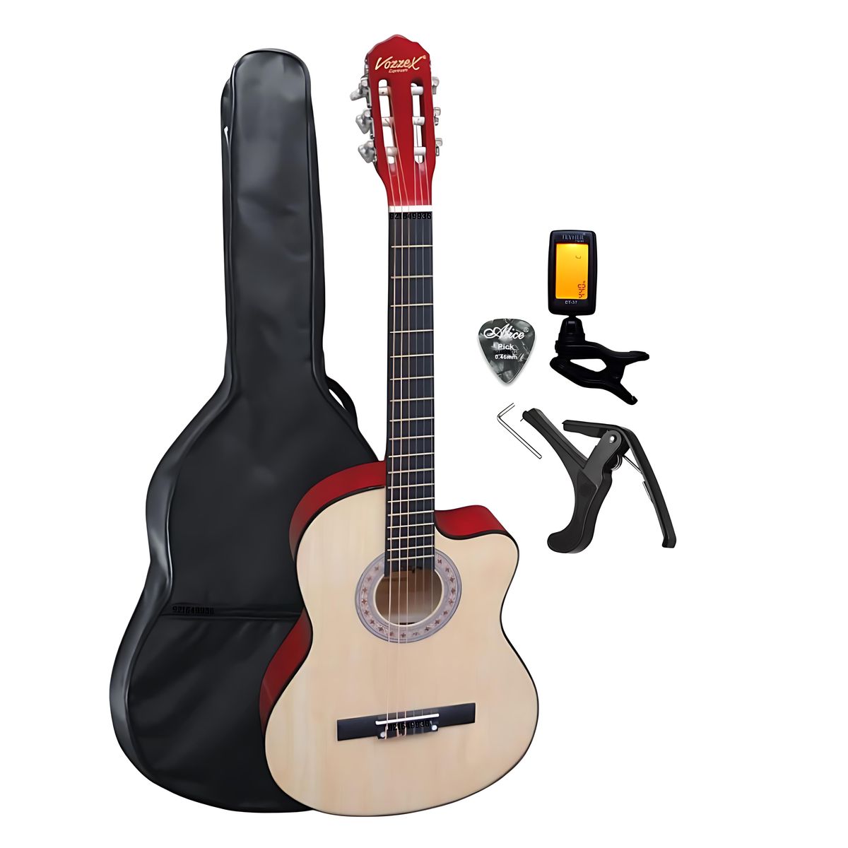 GENERICO - PACK DE GUITARRA ACUSTICA NYLON NATURAL