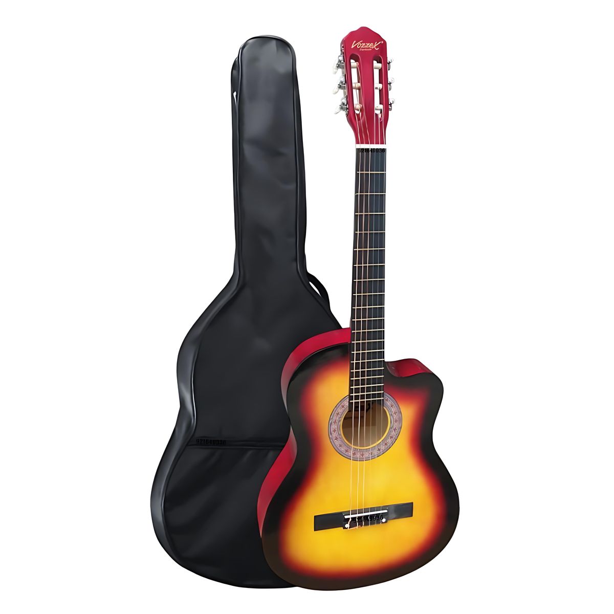 GENERICO - PACK DE GUITARRA ACUSTICA NYLON SUNBURST