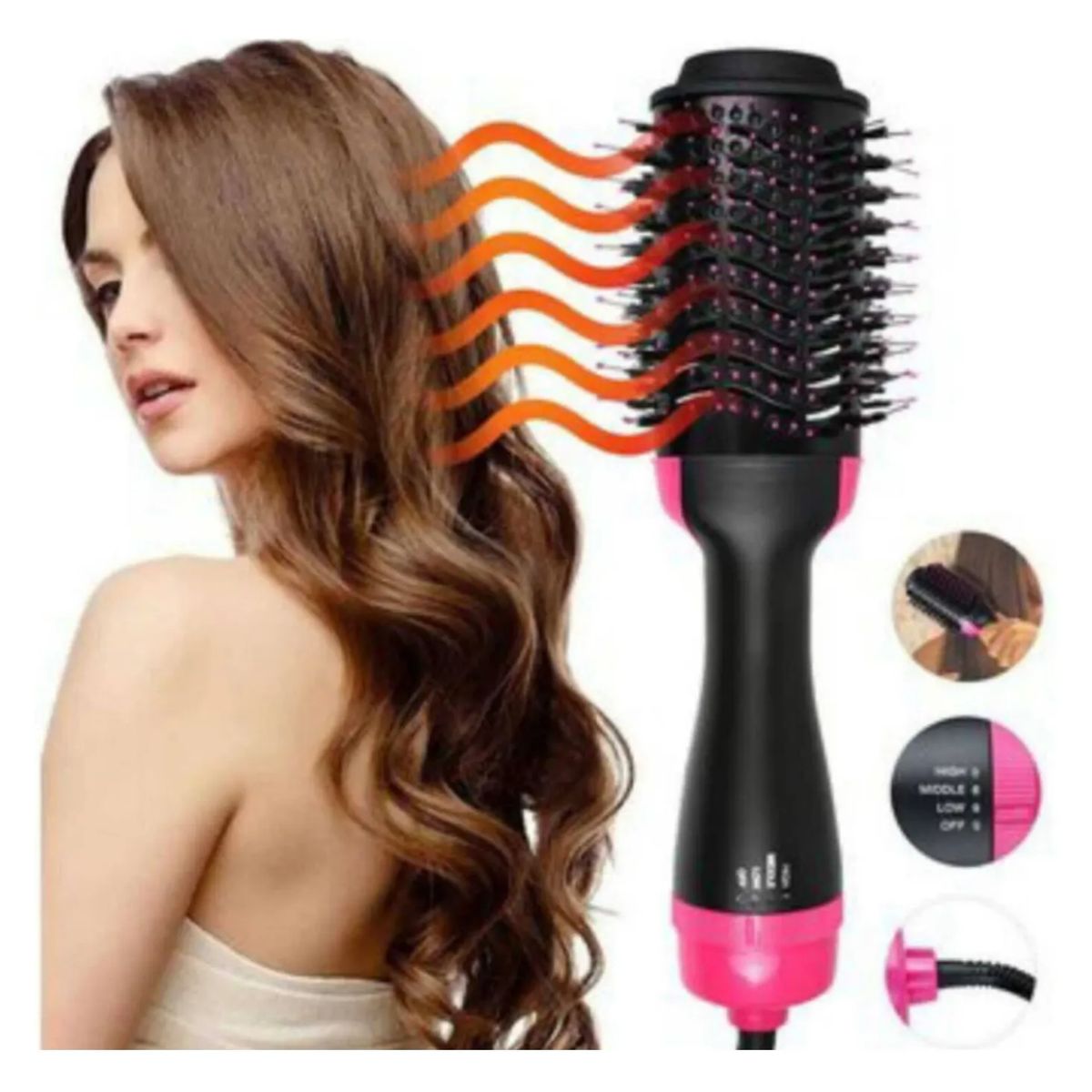 GENERICO - Secador Alisador y Ondulador One Step 2 en 1