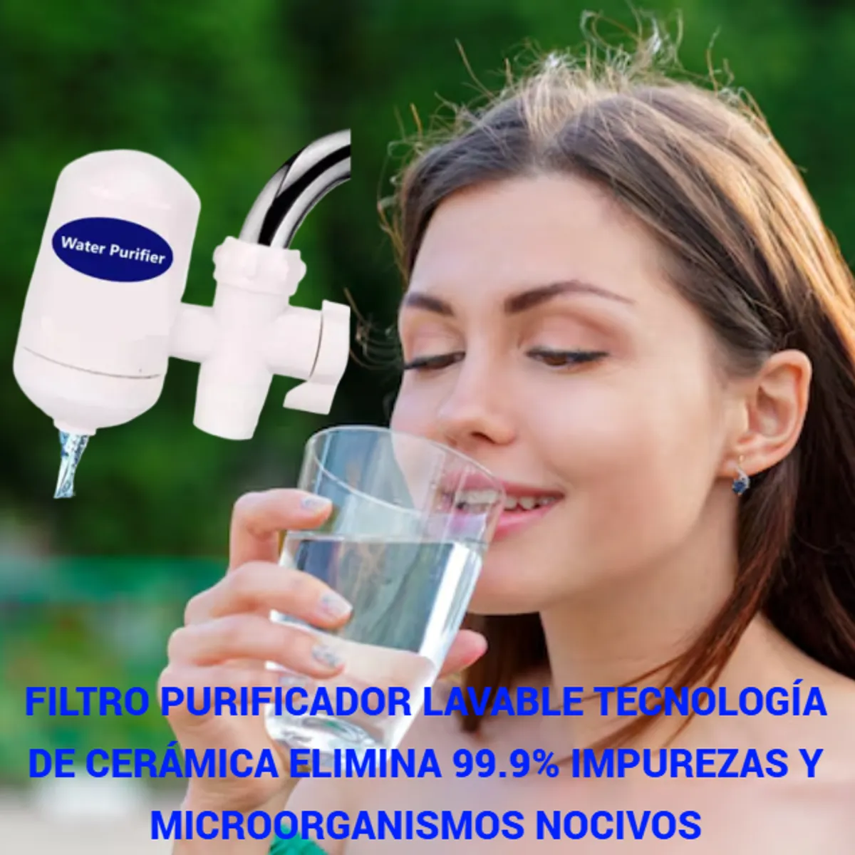 GENERICO - FILTRO PURIFICADOR DE AGUA LAVABLE DE CERÁMICA ELIMINA 99% IMPUREZAS