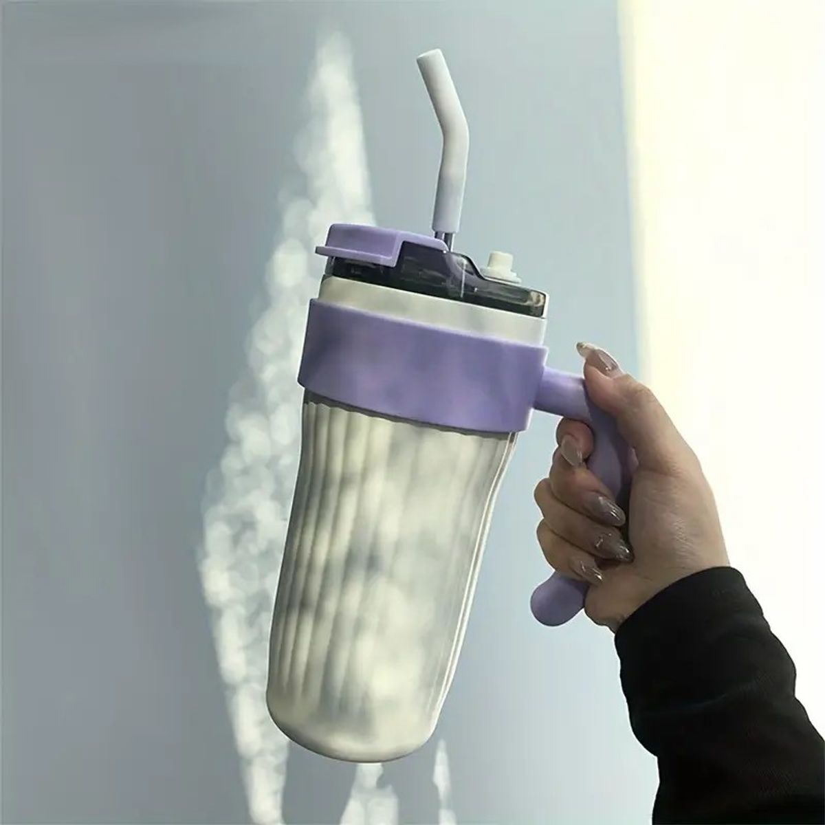 GENERICO - TAZA DE ACERO INOXIDABLE PORTABLE 800ML - ROSA