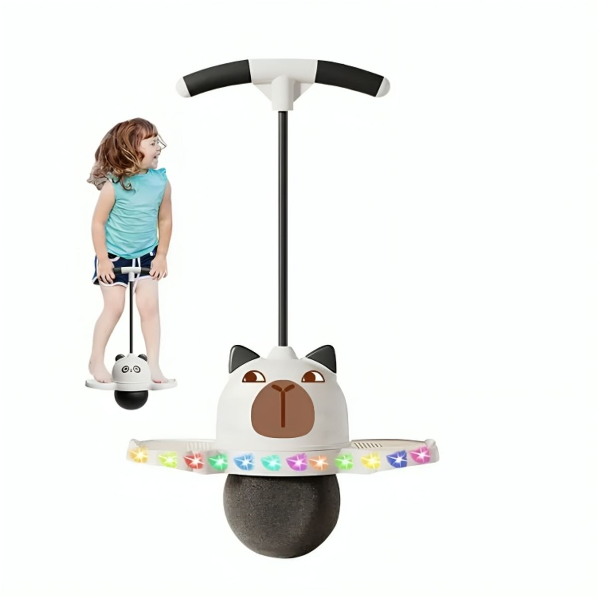 GENERICO - Pelota de Salto Capybara con Luces para Niños Saltarina