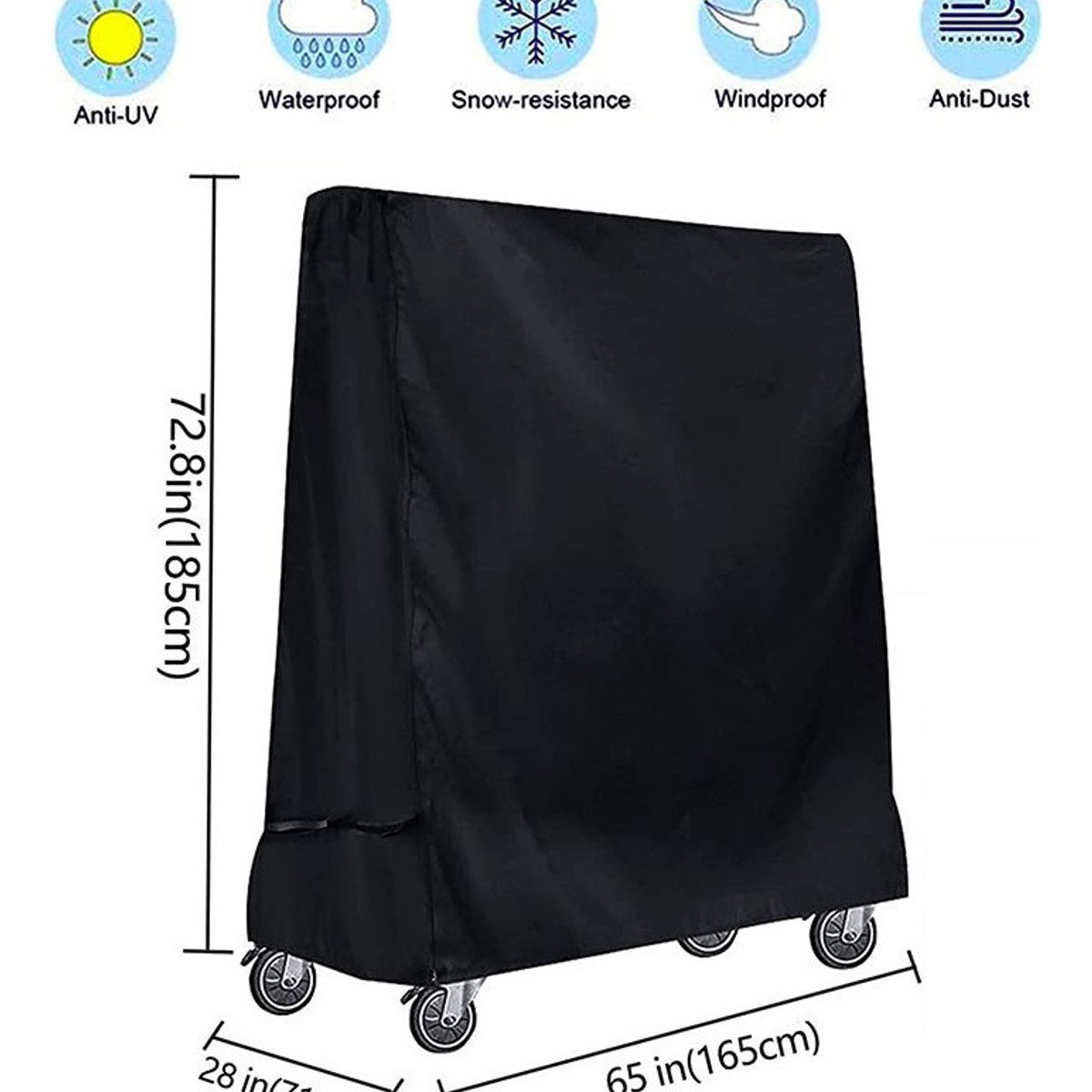 EASY FIT - Funda Cobertor Mesa Ping Pong Tela Oxford Impermeable