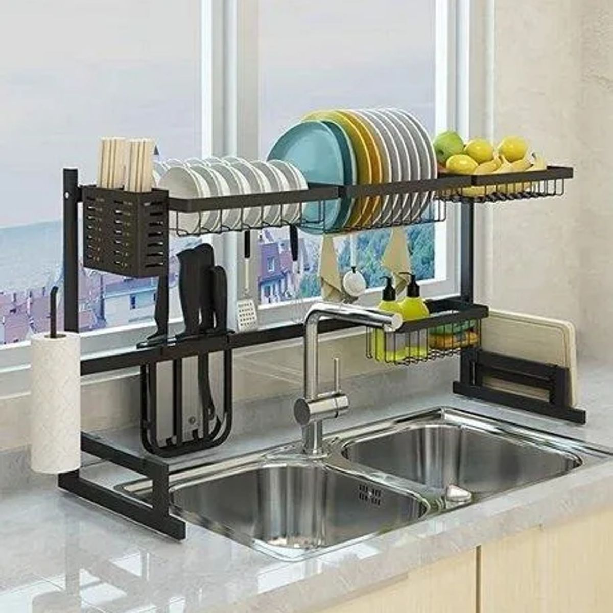 ANYHOGAR - Rack Escurridor Para Platos Seca Vasos 315cm X 85cm X 52cm