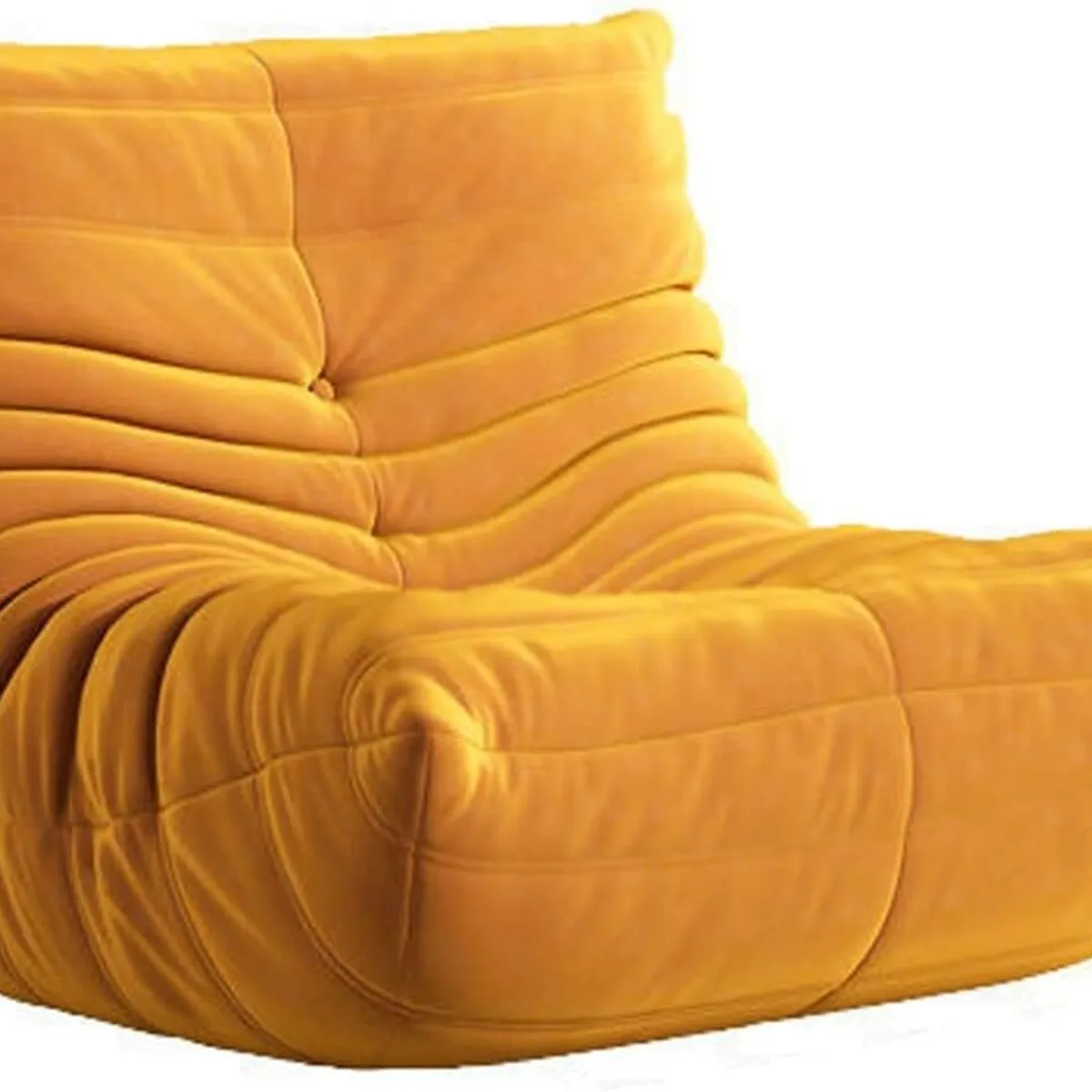 ANYHOGAR - Sillón de ocio con chimenea sin brazos suave y cómodo