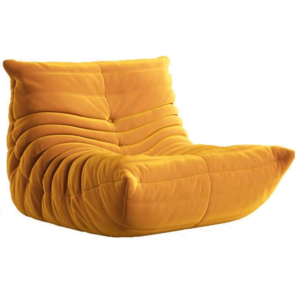 ANYHOGAR - Sillón de ocio con chimenea sin brazos suave y cómodo