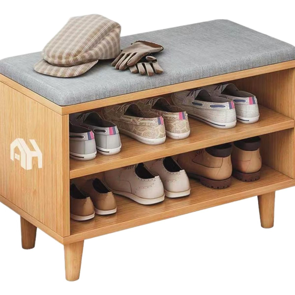 ANYHOGAR - Any Hogar Zapatero Organizador Banca Probador Madera60x30x49