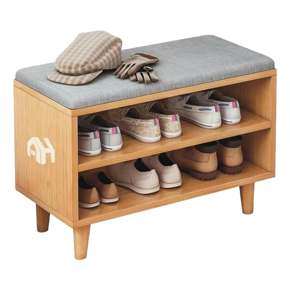 ANYHOGAR - Any Hogar Zapatero Organizador Banca Probador Madera60x30x49