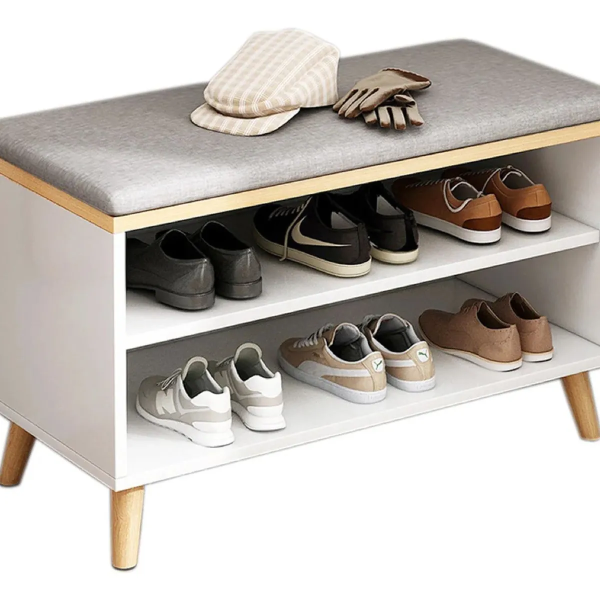 ANYHOGAR - Zapatero Organizador Banca Probador 60x30x49cm