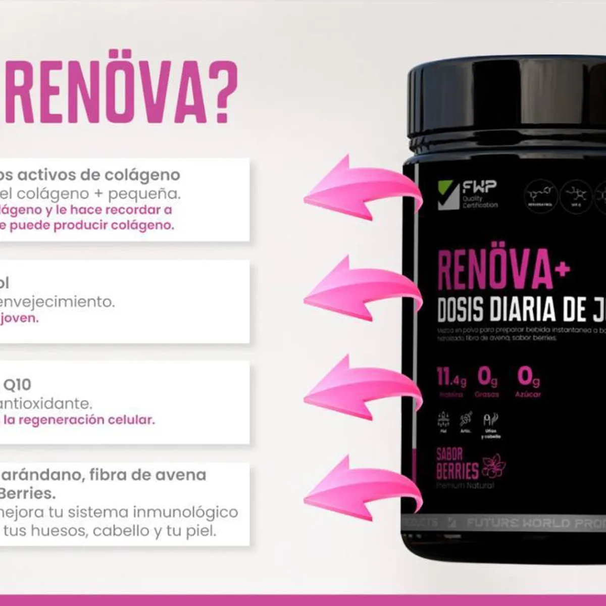GENERICO - COLAGENO RENOVA  + CON BIOPÉPTDOS ACTIVOS 315gr