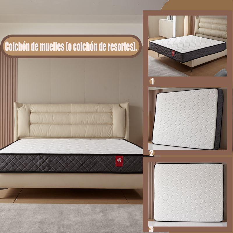 ANYHOGAR - Colchón sommier para 2 personas 150x190x20 cm