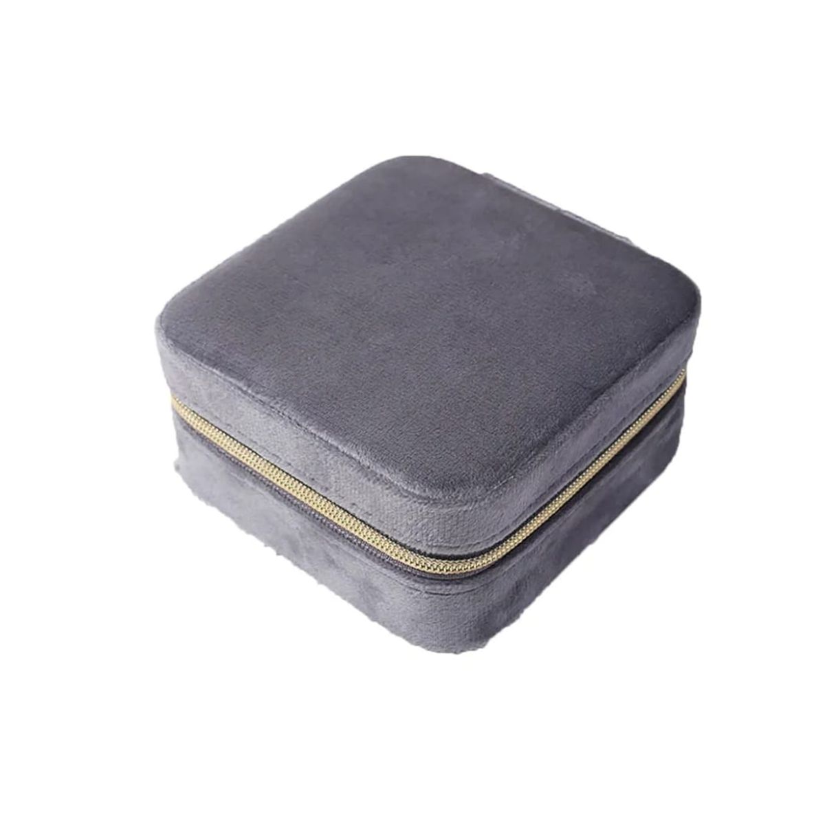 GENERICO - JOYERO VIAJERO GAMUZADO GRIS