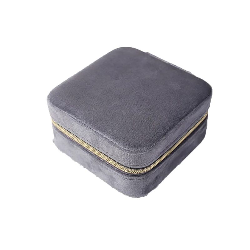GENERICO - JOYERO VIAJERO GAMUZADO GRIS