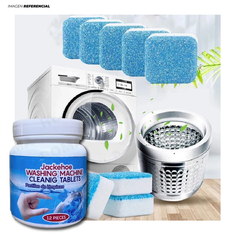 GENERICO - Pastillas Limpiadoras de Lavadora Buen Olor 12 Piezas