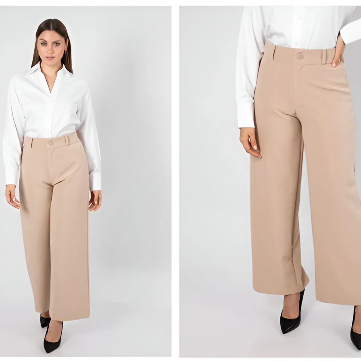 TULULA - Pantalón Ejecutivo Mujer Catalán
