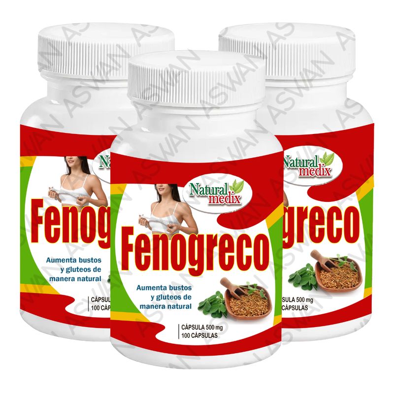 GENERICO - PACK DE 3 FENOGRECO 100 CAPSULAS - NATURAL MEDIX