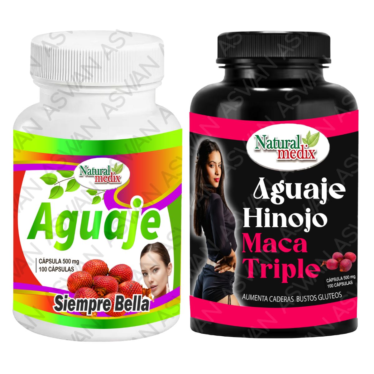 GENERICO - PACK AGUAJE SIEMPRE BELLA + AGUAJE HINOJO 100 CÁPSULAS