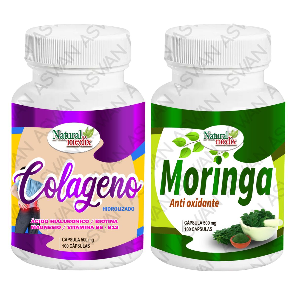 GENERICO - PACK COLÁGENO + MORINGA 100 CÁPSULAS