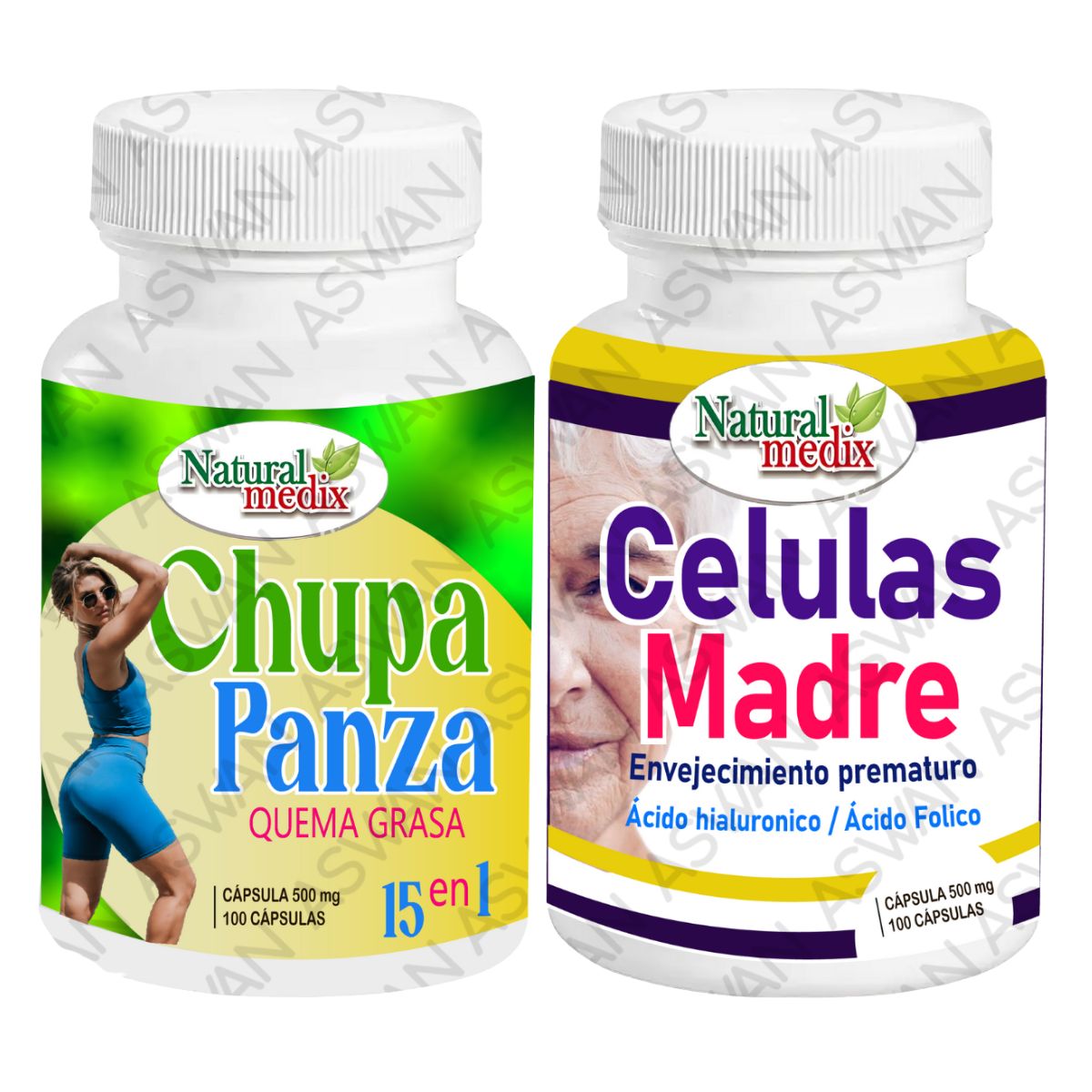 GENERICO - PACK CHUPA PANZA + CÉLULAS MADRE 100 CÁPSULAS