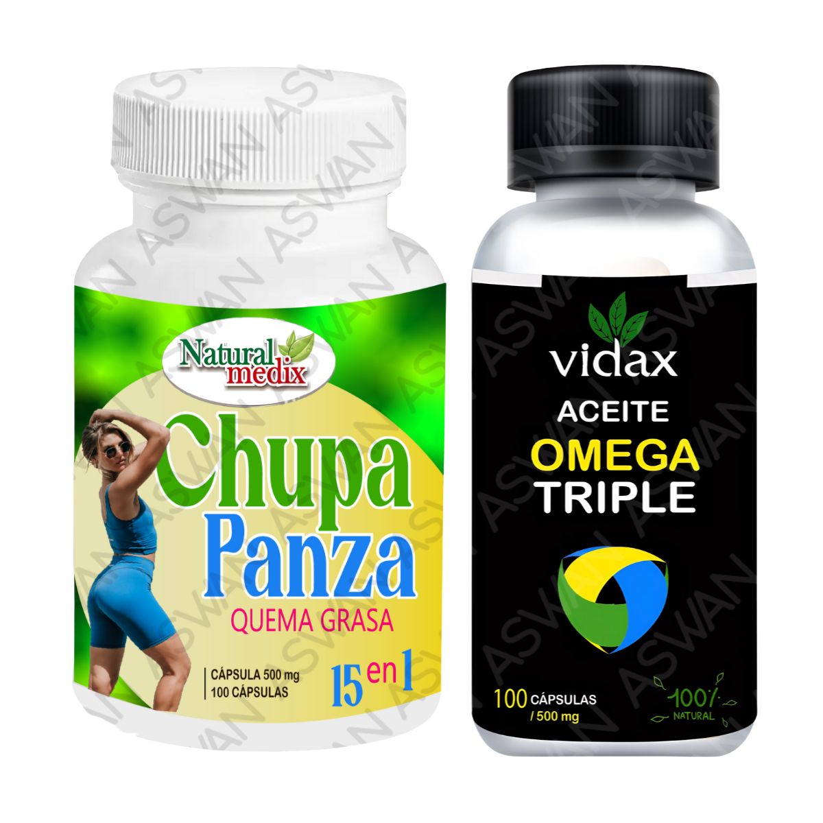 GENERICO - PACK CHUPA PANZA + ACEITE OMEGA TRIPLE 100 CÁPSULAS