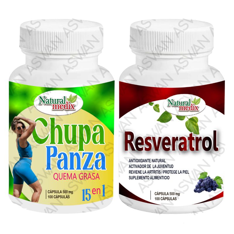 GENERICO - PACK CHUPA PANZA + RESVERATROL 100 CÁPSULAS