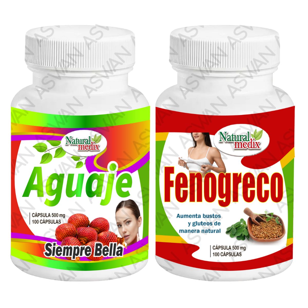 GENERICO - PACK AGUAJE SIEMPRE BELLA + FENOGRECO 100 CÁPSULAS