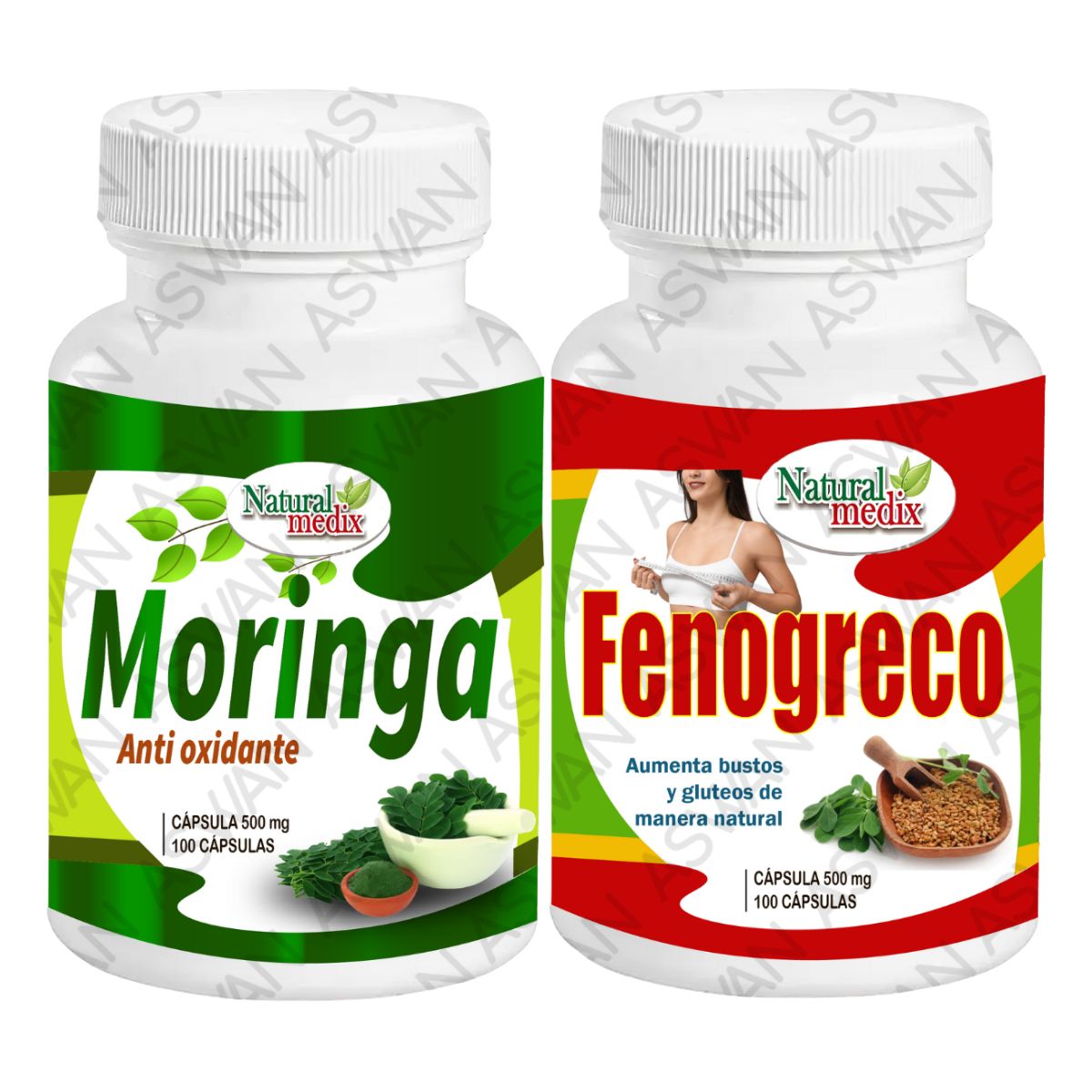 GENERICO - PACK MORINGA + FENOGREGO 100 CÁPSULAS