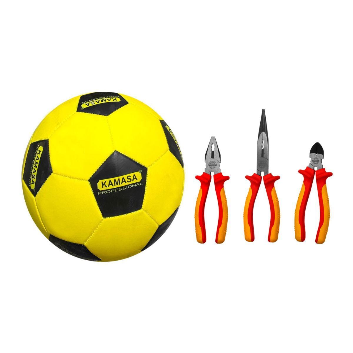 KAMASA - Juego de Alicates Aislante CR-V 3 Pzs KM2167 Kamasa + Pelota