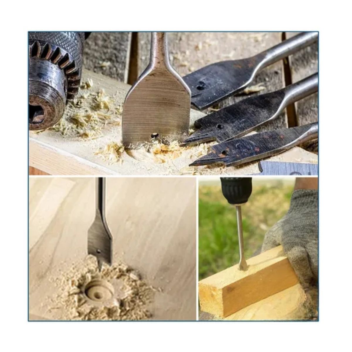 RANKOR - Juego de 6 brocas paleta para madera Rankor