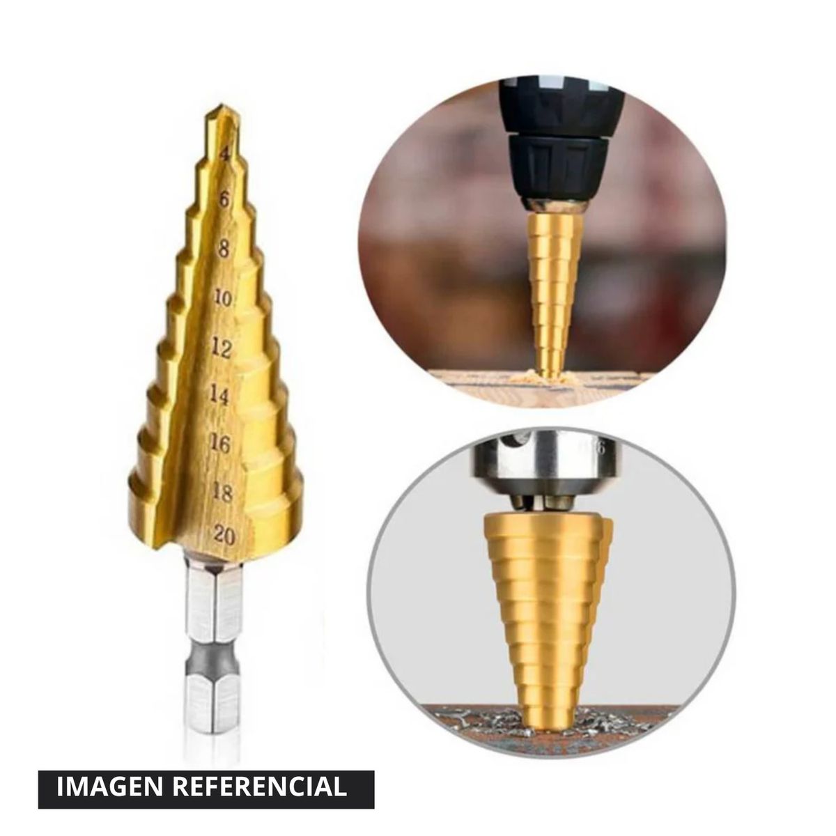 RANKOR - Juego de 3 brocas escalonadas Rankor