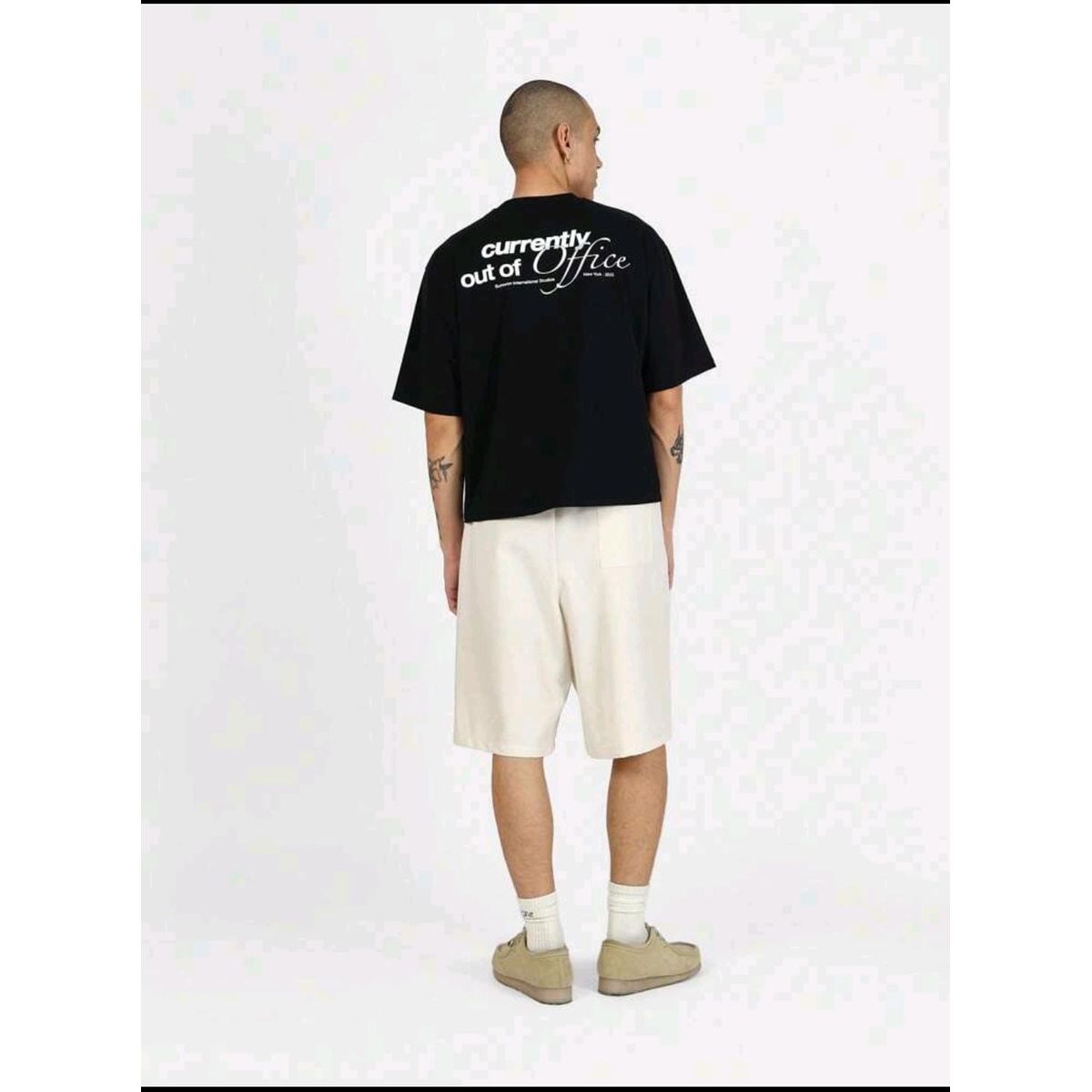 GENERICO - SHEIN CAMISETA NEGRA ESTAMPADO GRAFFITY