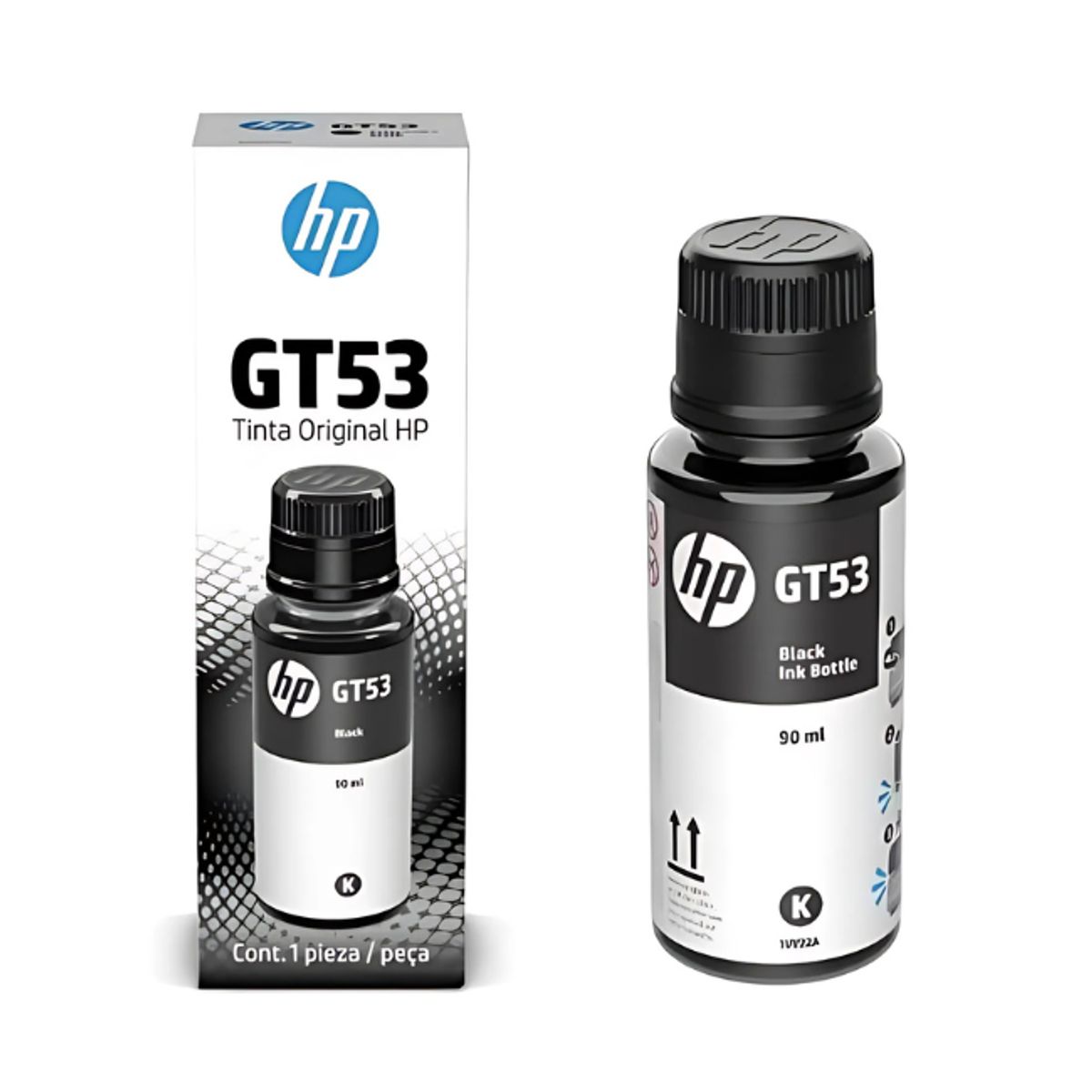 HP - Botella de Tinta Negro HP GT53 Original
