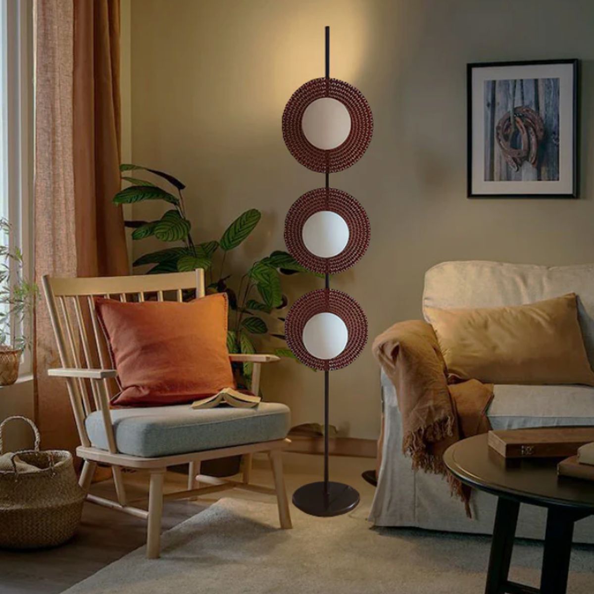 GENERICO - Lámpara de Pie Black Led