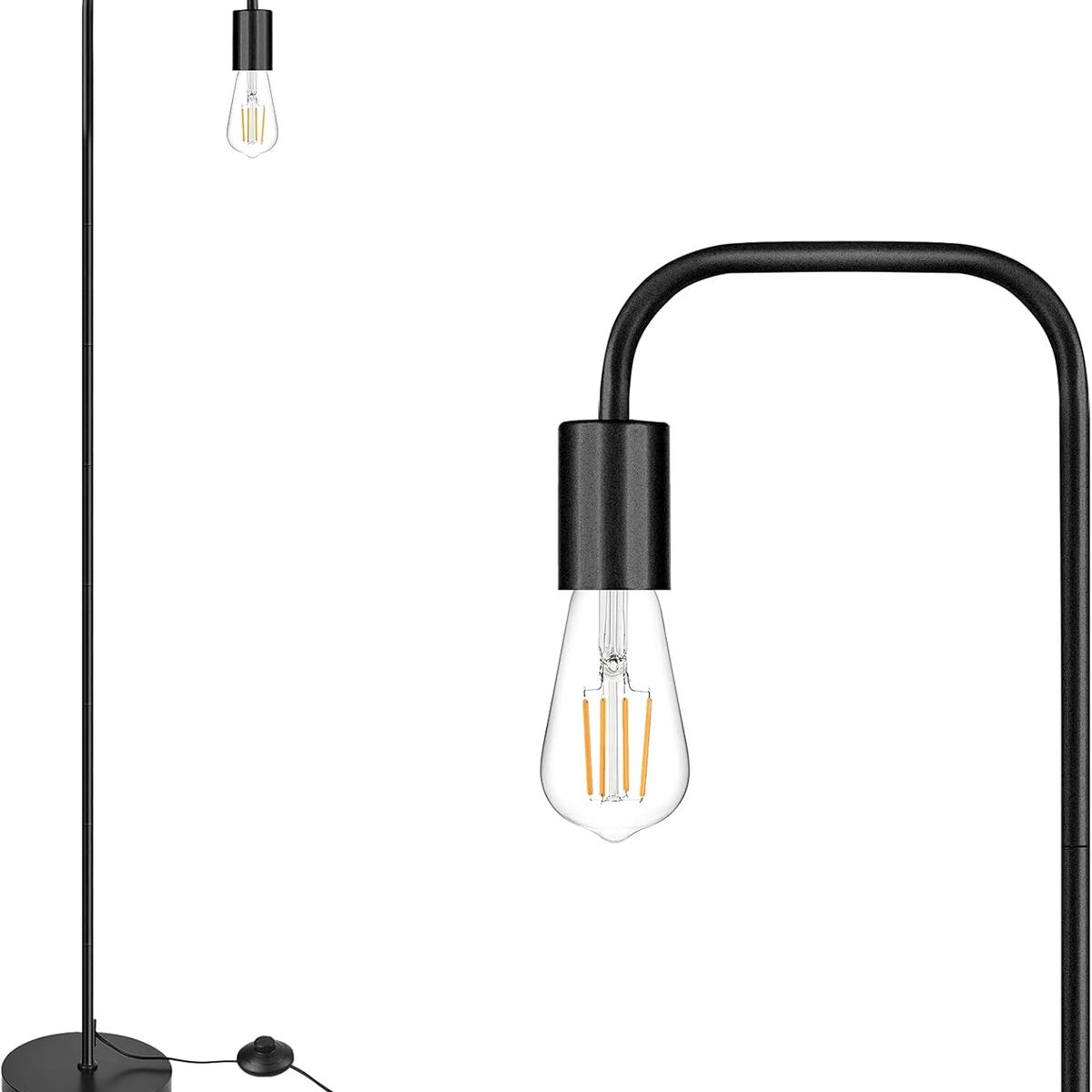 GENERICO - Lámpara de Pie Black Led