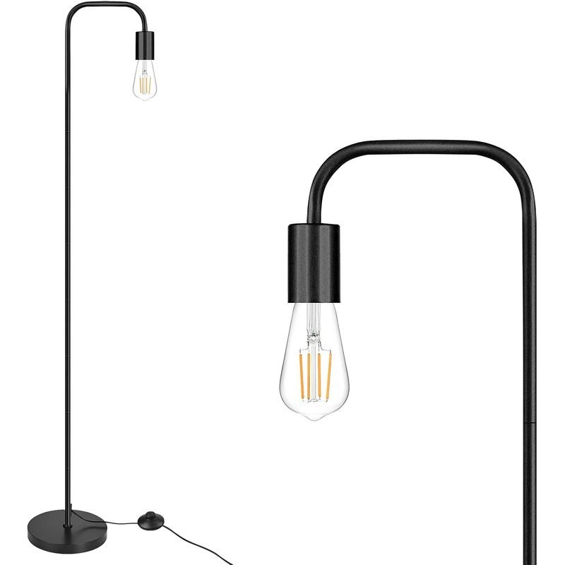 GENERICO - Lámpara de Pie Black Led