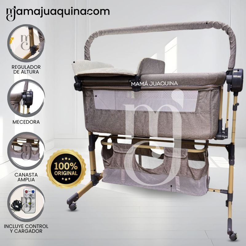 BABY - Cuna Colecho Mecedora «EMBY» de Lujo Coffee