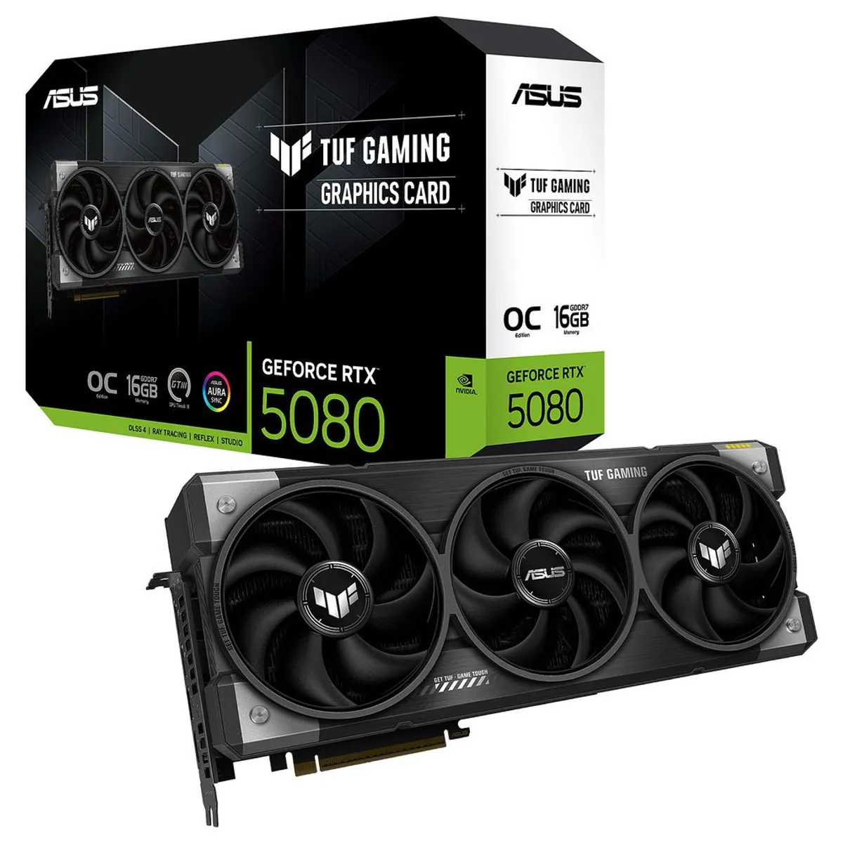 ASUS - TARJETA DE VIDEO ASUS TUF-RTX5080-O16G-GAMING 16GB GDDR7