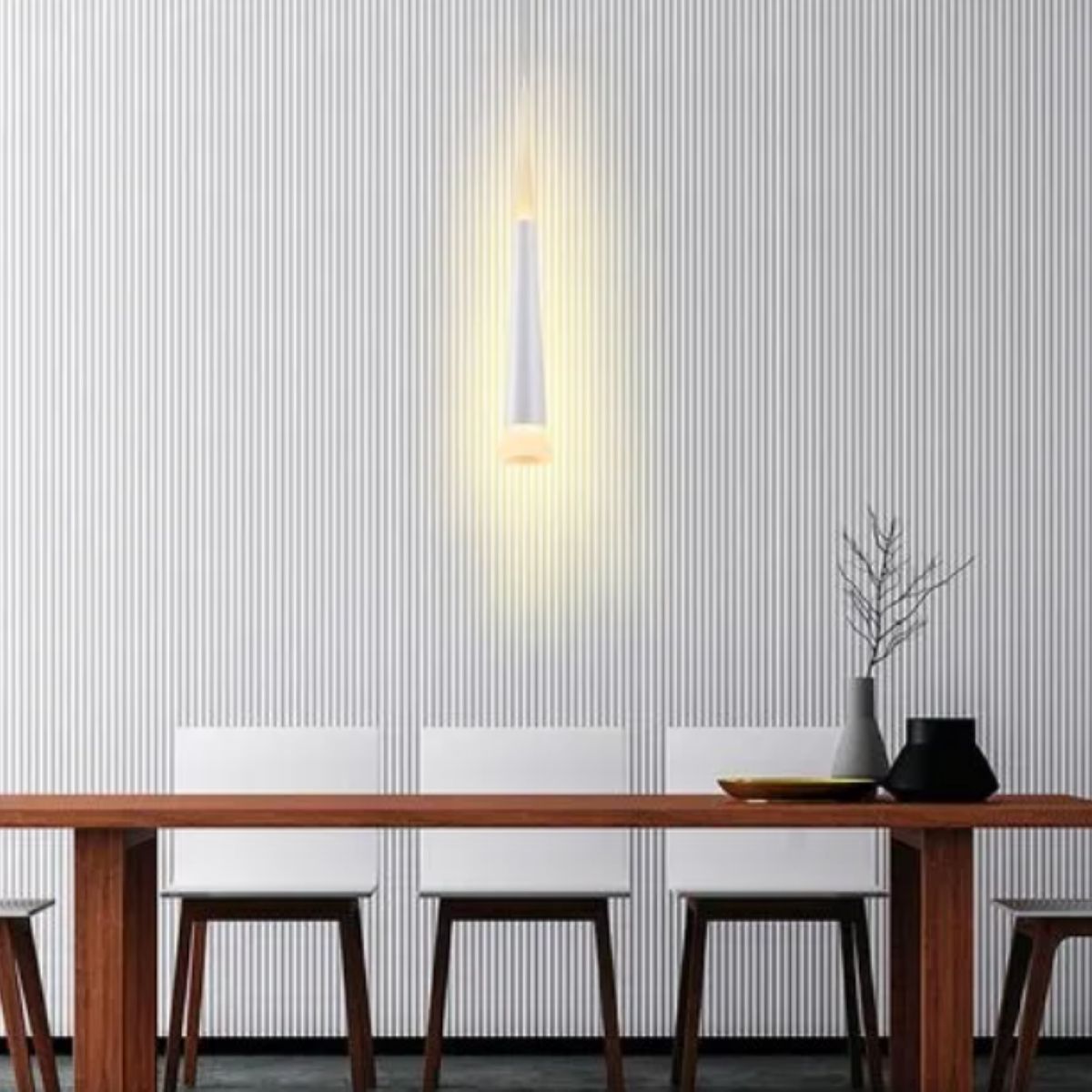 GENERICO - LAMPARA COLGANTE LACRIMA 7W LUZ CÁLIDA