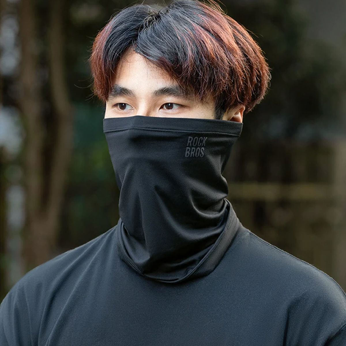 ROCKBROS - BANDANA PASAMONTAÑA OTOÑO INVIERNO CALENTADOR NEGRO M3