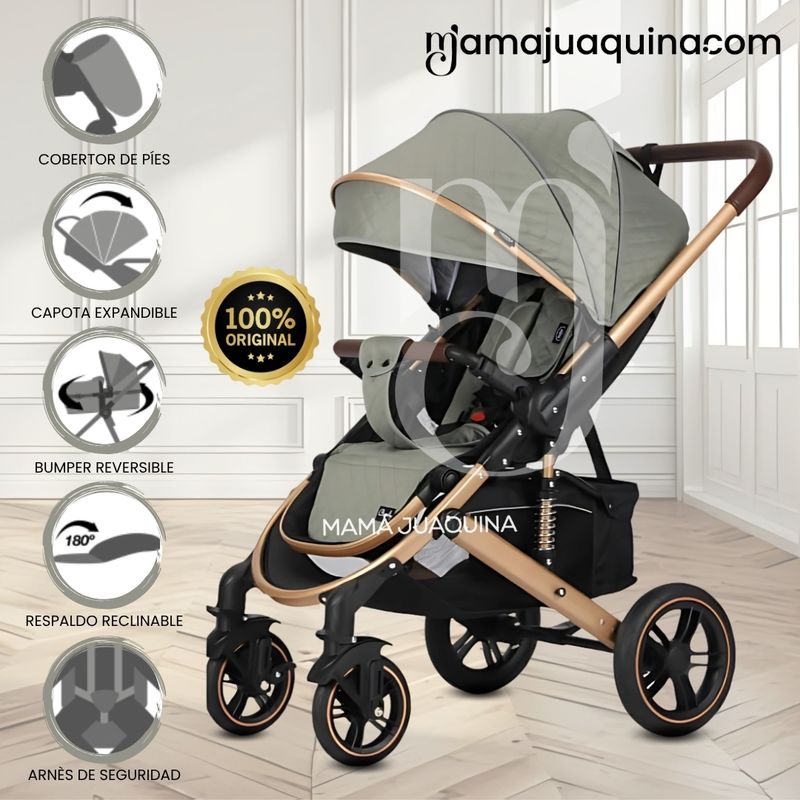 BABY - Coche Cuna «SIOVHAN» Edición Limitada Green