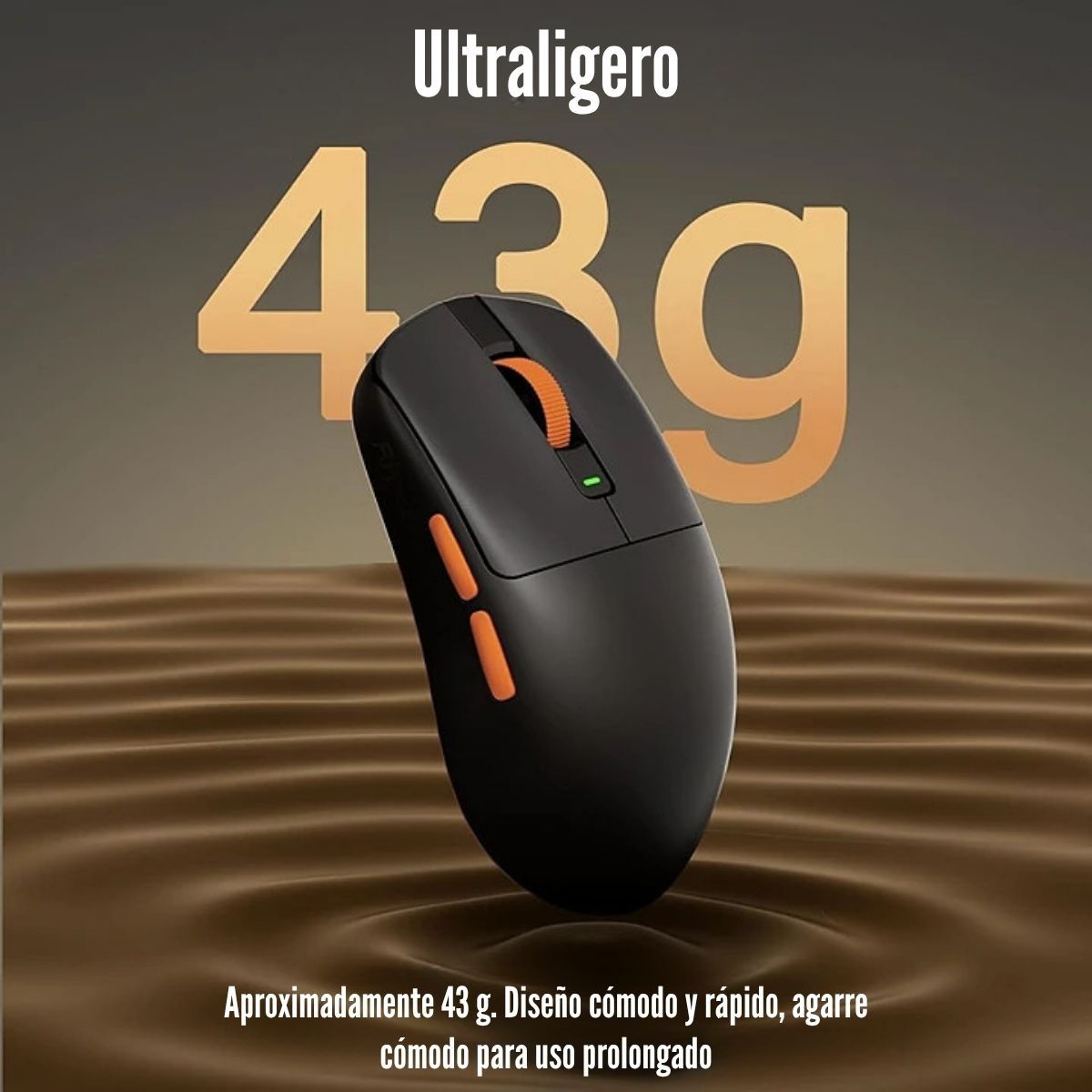 ROYAL KLUDGE - Royal Kludge - Mouse M30 Wireless 12000 dpi - Black Orange